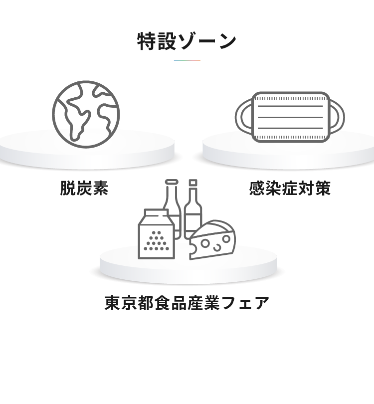 特設ゾーン 脱炭素 感染症対策 東京都食品産業フェア